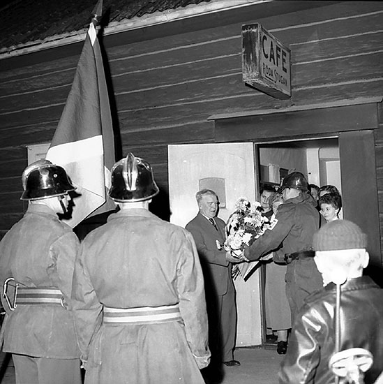 Uppvaktning av brandman